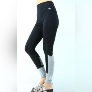 Victoria's Secret Black and Gray Women's Leggings